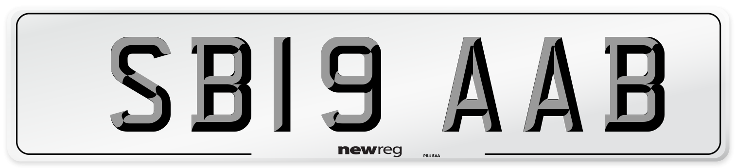 SB19 AAB Number Plate from New Reg
